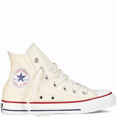 Converse Chuck Taylor All Star Classic High Tops Mens - Beige White Shoes (586EXVJL)
